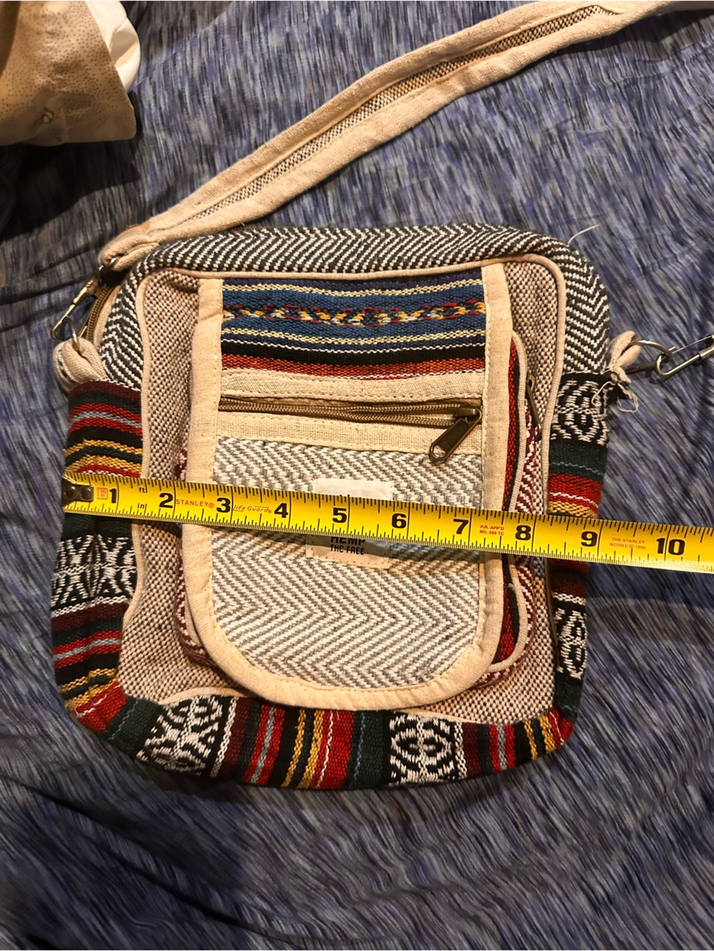 Himalayan Hemp Multicolor Woven Crossbody Bag - Picture 5 of 5